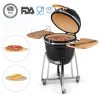 Keramiskais ogles grils – Kamado Costa grill Diamond Large 22″ black - Image 4