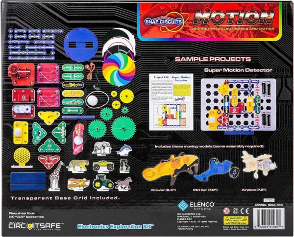Snap Circuits Motion dažādu kustību eksperimentu komplekts - Image 2