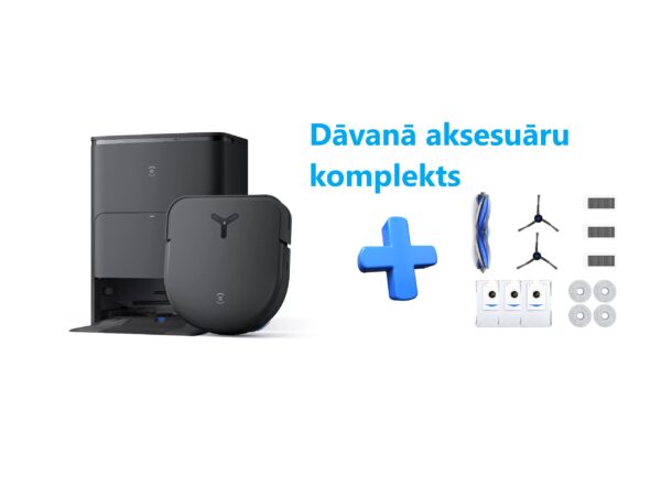 Ecovacs DEEBOT X5 OMNI BLACK + aksesuāru komplekts dāvanā