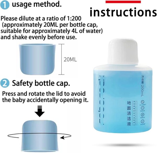 Oriģinālais Roborock tīrīšanas šķidruma koncentrāts, 200ml - Image 3